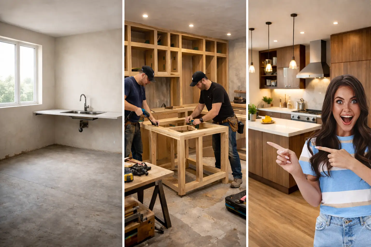 Ambiente com móveis planejados modernos